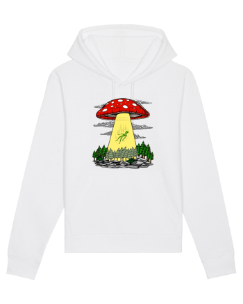 Alien Abduction Magic Mushroom Psychedelic White
