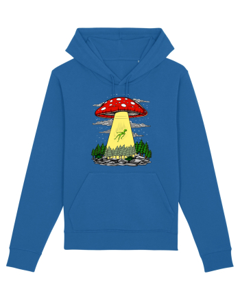 Alien Abduction Magic Mushroom Psychedelic Royal Blue