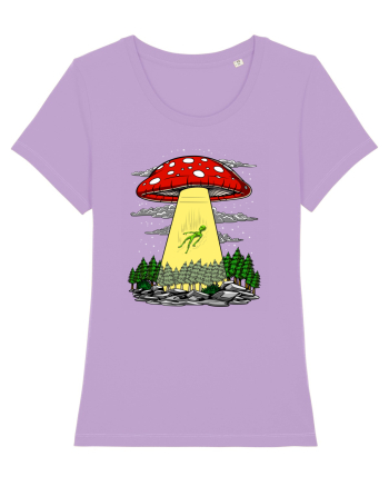 Alien Abduction Magic Mushroom Psychedelic Lavender Dawn
