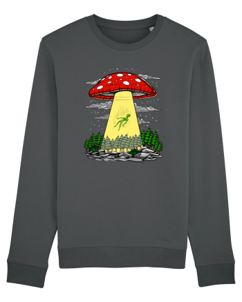 Alien Abduction Magic Mushroom Psychedelic Anthracite
