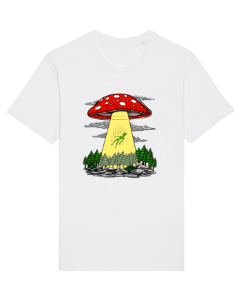 Alien Abduction Magic Mushroom Psychedelic White