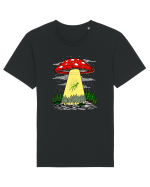 Alien Abduction Magic Mushroom Psychedelic Tricou mânecă scurtă Unisex Rocker