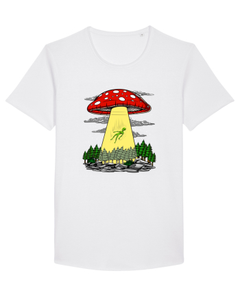 Alien Abduction Magic Mushroom Psychedelic White