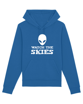 Alien Watch The Skies Royal Blue