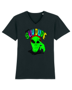 Alien Aha Suh Dude Tricou mânecă scurtă guler V Bărbat Presenter