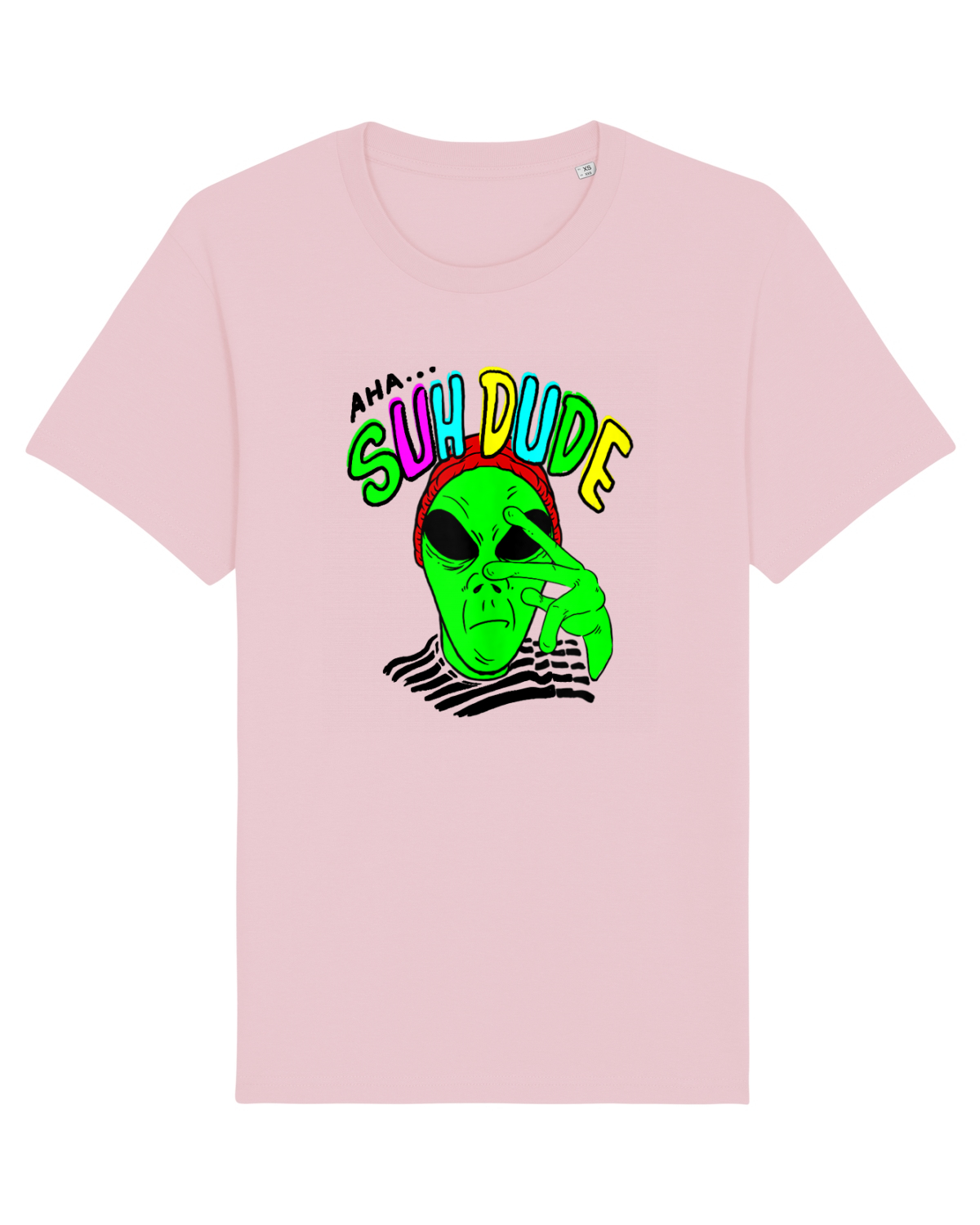 Tricou mânecă scurtă Unisex Rocker Cotton Pink