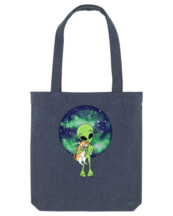 Alien and the Cat Midnight Blue