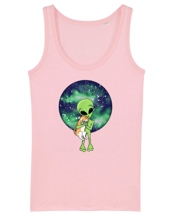 Alien and the Cat Cotton Pink