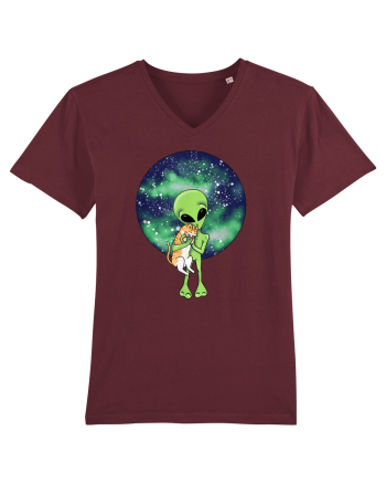 Alien and the Cat Burgundy