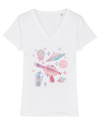 Alien Babe Pastel Goth Kawaii White