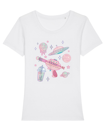 Alien Babe Pastel Goth Kawaii White