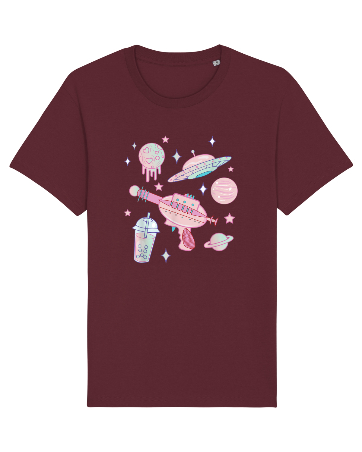 Tricou mânecă scurtă Unisex Rocker Burgundy
