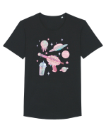 Alien Babe Pastel Goth Kawaii Tricou mânecă scurtă guler larg Bărbat Skater