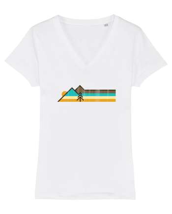 Munți în Stil Retro White