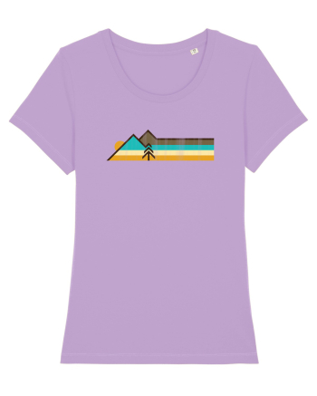 Munți în Stil Retro Lavender Dawn