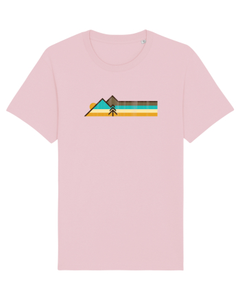 Munți în Stil Retro Cotton Pink