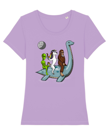 Alien Bigfoot Unicorn Riding Loch Ness Monster Cryptozoology Lavender Dawn