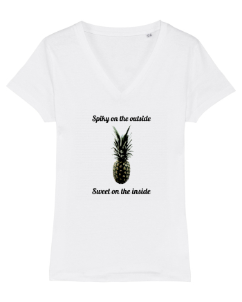 Spiky on the outside White