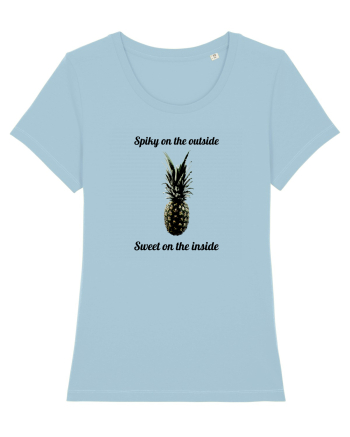 Spiky on the outside Sky Blue