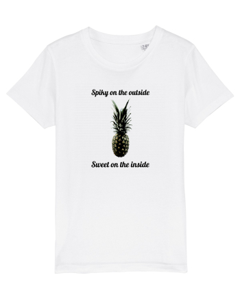Spiky on the outside White