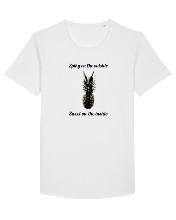 Spiky on the outside White