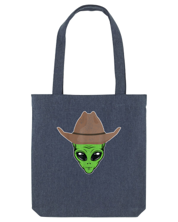 Alien Cowboy Hat Funny Midnight Blue