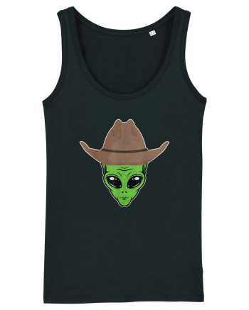 Alien Cowboy Hat Funny Black