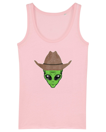 Alien Cowboy Hat Funny Cotton Pink