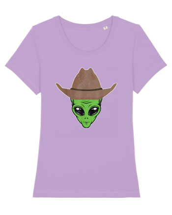 Alien Cowboy Hat Funny Lavender Dawn