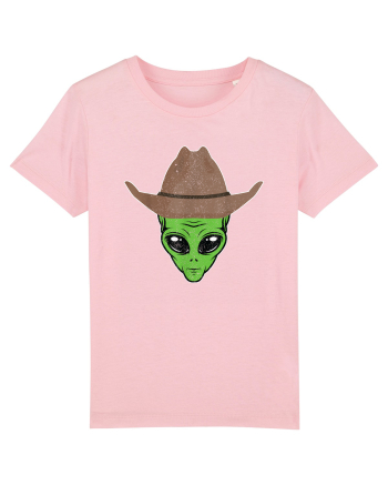 Alien Cowboy Hat Funny Cotton Pink