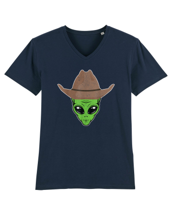 Alien Cowboy Hat Funny French Navy