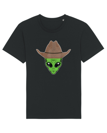Alien Cowboy Hat Funny Black