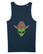 Alien Cowboy Hat Funny Maiou Bărbat Runs