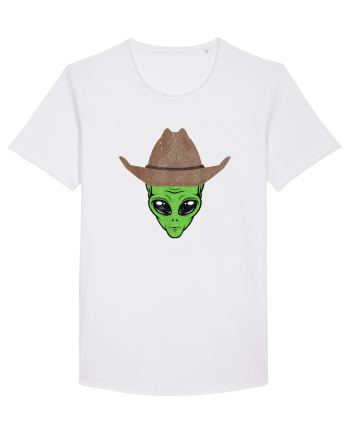 Alien Cowboy Hat Funny White