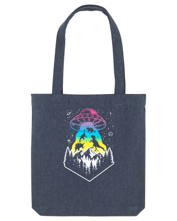 Alien Dino Abduction Midnight Blue