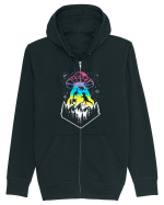 Alien Dino Abduction Hanorac cu fermoar Unisex Connector