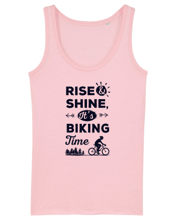 Rise and Shine BIKING Time Cotton Pink