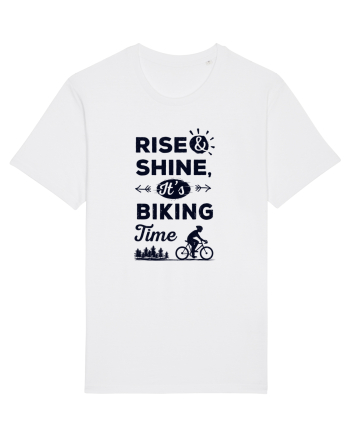 Rise and Shine BIKING Time White