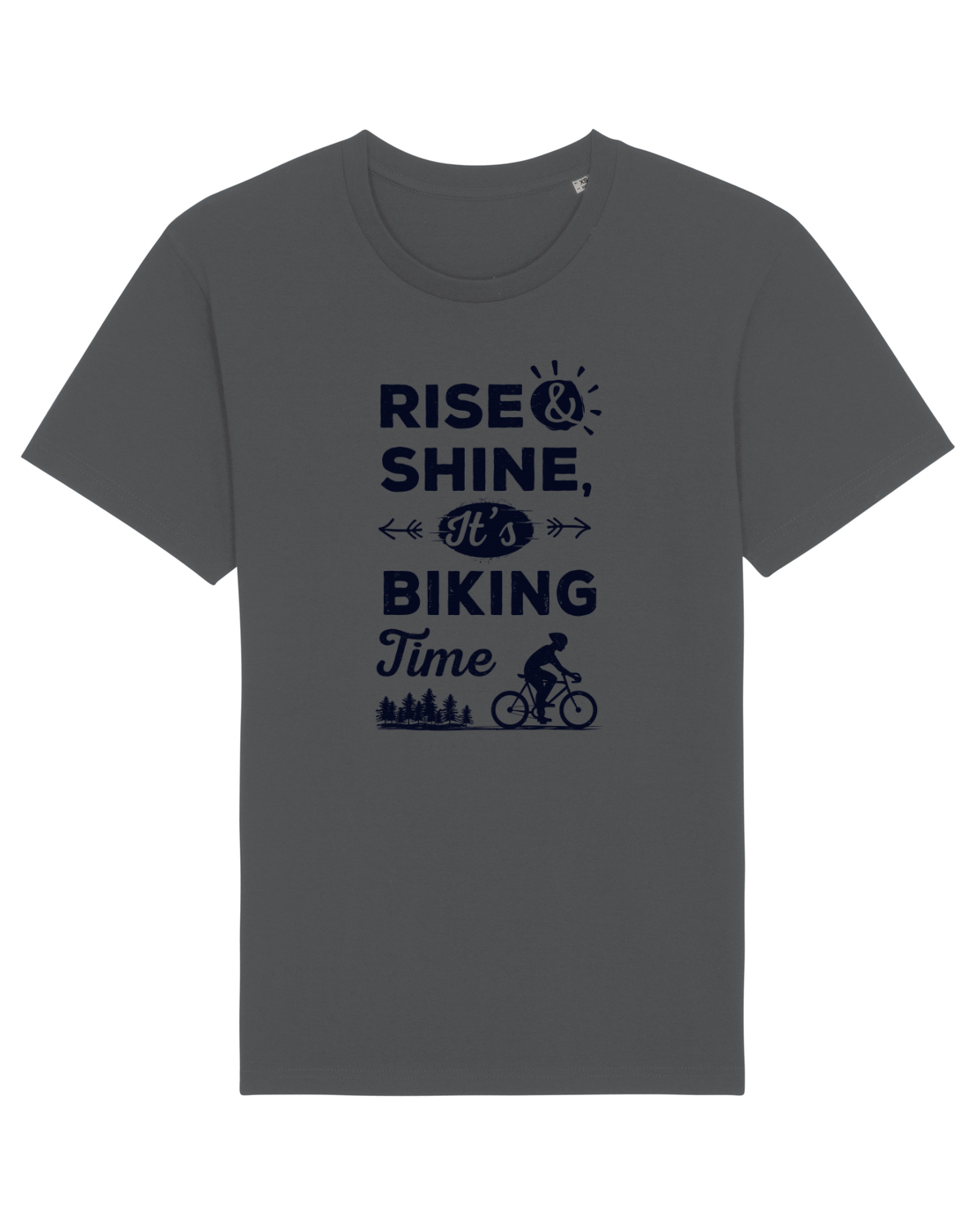 Tricou mânecă scurtă Unisex Rocker Anthracite