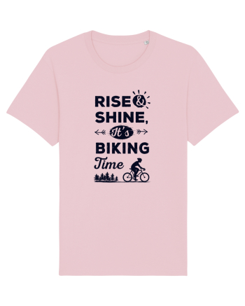 Rise and Shine BIKING Time Cotton Pink