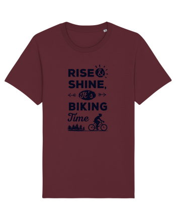 Rise and Shine BIKING Time Burgundy