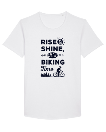 Rise and Shine BIKING Time White