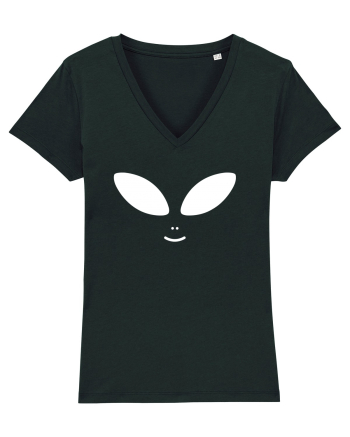 Alien Face Costume Black