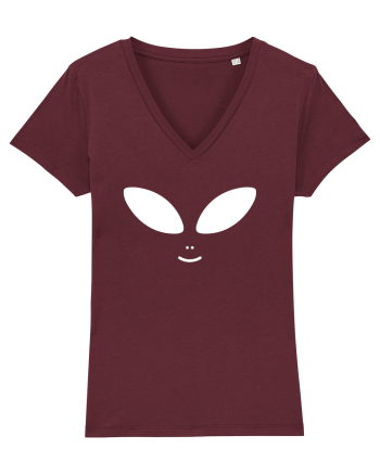 Alien Face Costume Burgundy