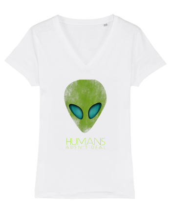 Alien Funny Humans Aren't Real White