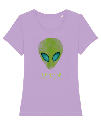 Alien Funny Humans Aren't Real Lavender Dawn
