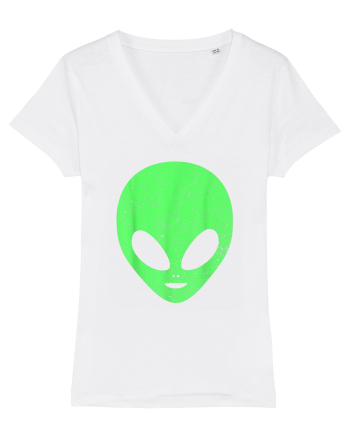 Alien Head Costume White