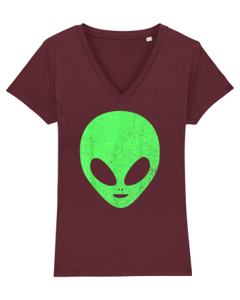Alien Head Costume Burgundy