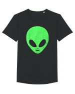 Alien Head Costume Tricou mânecă scurtă guler larg Bărbat Skater