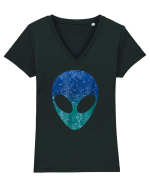 Alien Head Costume Tricou mânecă scurtă guler V Damă Evoker